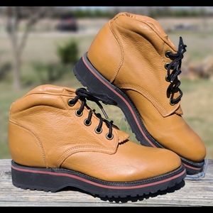 Tony Lama Boys Tan Leather Boots 13.5D